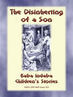 cover image of THE DISINHERITING OF a SON--A Ghostly tale from Old England